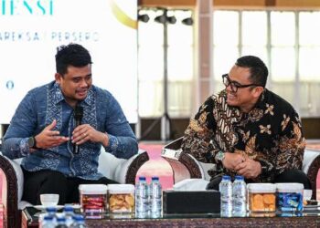 Bobby Nasution menerima audiensi jajaran Direksi PT Danareksa di Aula Tengku Rizal Nurdin.