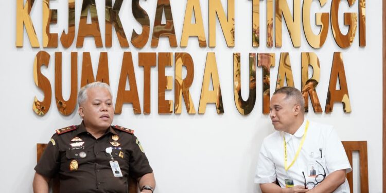 Targetkan Peningkatan Tata Kelola, Direksi Bank Sumut Silaturahmi dengan Kajati 1 Silaturahmi bersama Kajatisu, Rabu (18/1/2026).