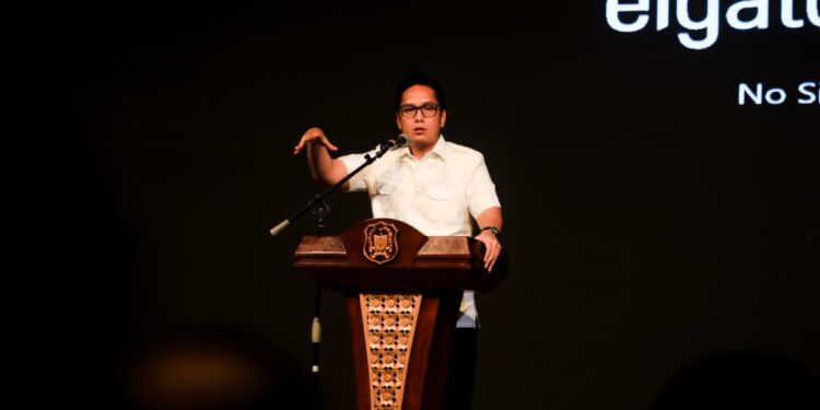 RKP 2026 Tegaskan Pembangunan Kota Medan Harus Berdampak Nyata 1 Wali Kota Medan, Rico Waas saat membuka Rapat Kerja Pembangunan (RKP) Kota Medan Tahun 2026.