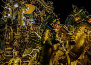 Perayaan Thaipusam Tahun 2026, di Kuil Sree Soepramaniam Nagarattar dan kawasan Jalan Kejaksaan, Medan, Minggu (1/2/2026).