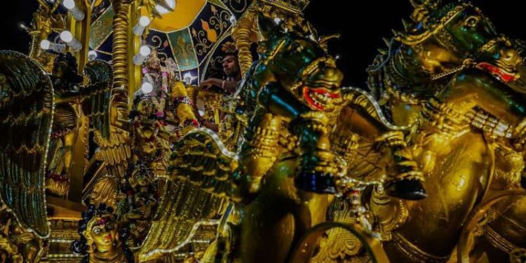 Thaipusam 2026 di Medan Berlangsung Khidmat 1 Perayaan Thaipusam Tahun 2026, di Kuil Sree Soepramaniam Nagarattar dan kawasan Jalan Kejaksaan, Medan, Minggu (1/2/2026).