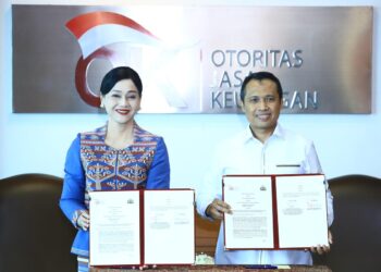Penandatanganan PKS antara OJK dan Bareskrim Polri.