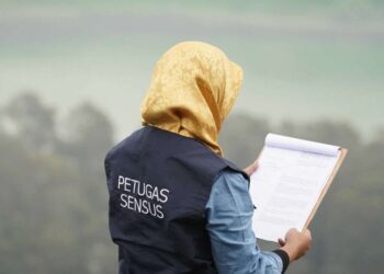 Ilustrasi petugas sensus.