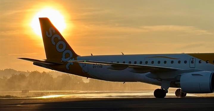 Maskapai berbiaya rendah (LCC) dari grup Singapore Airlines, Scoot.