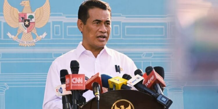 Stok Beras Nasional Capai 5,2 Juta Ton, Siap Hadapi El Nino Godzilla 1 Keterangan Pers Mentan, Andi Amran Sulaiman di Istana Merdeka, Jakarta, Kamis (18/6/2026).