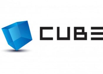 Logo CUBE Entertainment.