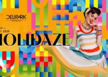 Teks foto: Flyer Program Holidaze Delipark Mall.