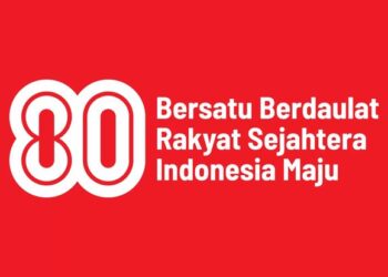 Logo HUT RI ke-80.