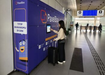 Fasilitas locker di Stasiun Whoosh.