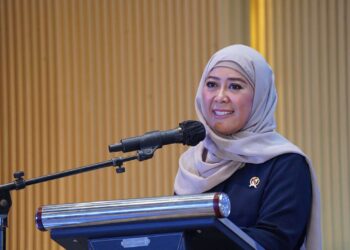 Menteri Komunikasi dan Digital (Menkomdigi), Meutya Hafid, dalam kegiatan Kumpul Komunitas Waspada Kejahatan Digital di Medan, Sabtu (13/6/2026).