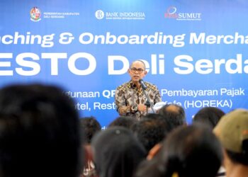 Direktur Teknologi Informasi dan Operasional PT Bank Sumut, Sandhy Sofian.