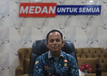 Camat Medan Amplas, Zulfahmi Tarigan.