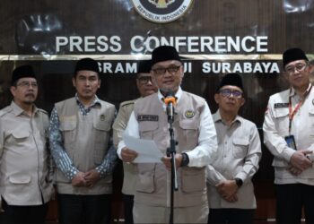 Menhaj Moch. Irfan Yusuf, saat memberikan keterangan kepada media.