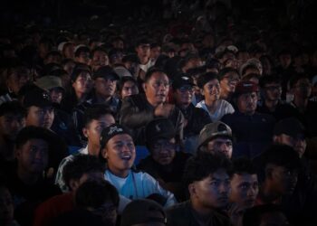 Ribuan warga Kota Medan mengikuti Nobar Gembira Final Piala Dunia 2026 antara Spanyol vs Argentina.