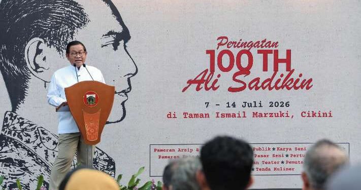 Peringati Satu Abad Ali Sadikin, Gubernur Pramono Tegaskan Hal Ini 1 Peringatan 100 Tahun Ali Sadikin di TIM, Cikini, Jakarta Pusat, Selasa (7/7/2026).