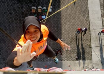 Atlet timnas panjat tebing peraih medali emas Asian Games 2018, Puji Lestari.