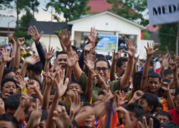 Pembukaan Kejuaraan Sepak Bola Pelajar Antarkecamatan Piala Wali Kota Medan I Tahun 2026.