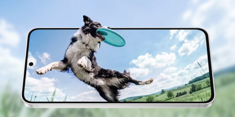 Layar 6,7 inci Dynamic AMOLED 2X dengan refresh rate 120Hz pada Samsung Galaxy S26 FE.